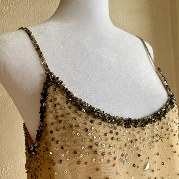 NWT Joie Garlen champagne sequined and embroidered sparkling camisole Size M - Picture 9 of 13